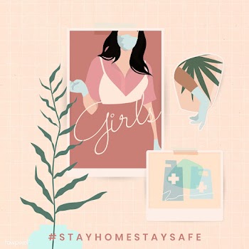 Stay home stay safe during COVID-19 social template illustration | Free  illustration - 2319080