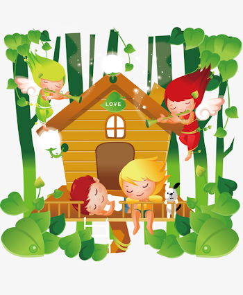 Stay In Bed Before The House, House Vector, Children, Baby PNG and ...