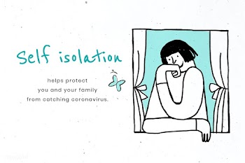 Stay in self isolation to protect yourself and others. This image is p.. | Free  vector - 2327334