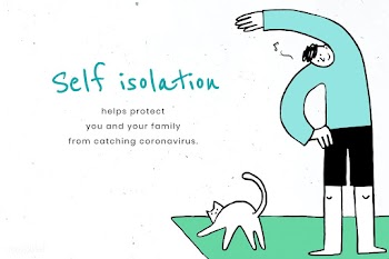 Stay in self isolation to protect yourself and others. This image is p.. | Free  vector - 2327508