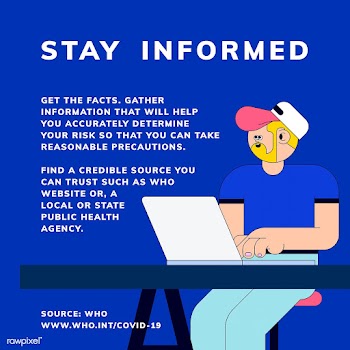 Stay informed and get the facts during coronavirus outbreak social tem.. | Free  vector - 2316222