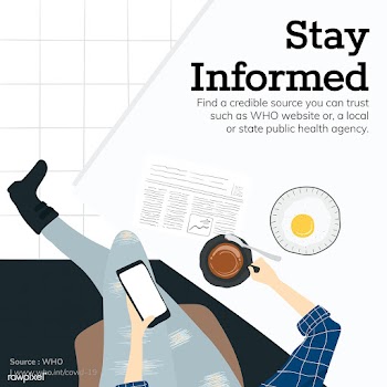 Stay informed and get the facts during coronavirus outbreak social tem.. | Free  vector - 2317480