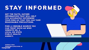 Stay informed and get the facts during coronavirus outbreak social tem.. | Free  vector - 2317698