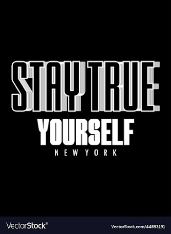 stay true typography for t shirt design premium