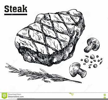 Steak Clipart Black And White | Free Images at PNGio - vector ...