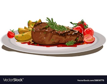 Steak vector image