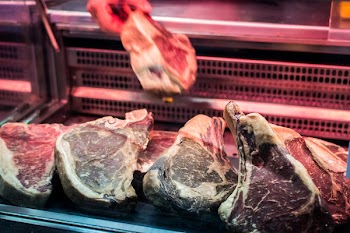 Steakhouse beef meat selection 