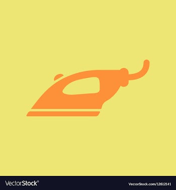Steam iron vector image