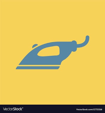 Steam iron vector image
