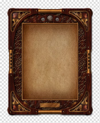 Steampunk frame, steampunk frame transparent background PNG clipart