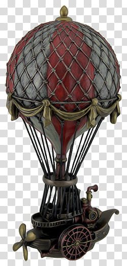 Steampunk, hot air balloon die-cast model transparent background PNG clipart