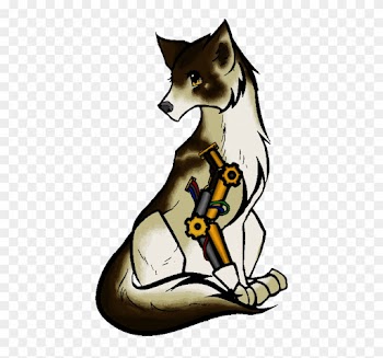 Steampunk Wolf Adopt - Cartoon