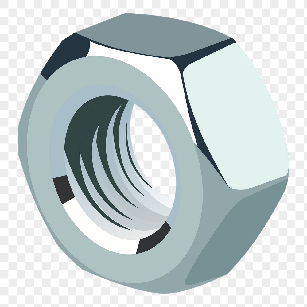 Steel nut png sticker object | Free PNG - rawpixel