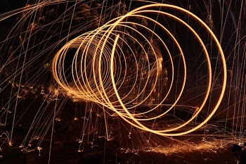 Steel Wool Photography during Night