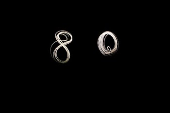 steel wool photography of number 80 lights