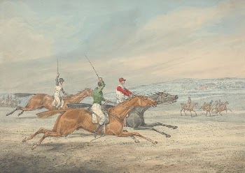 Steeplechasing: Three Riders Galloping to Right, | Free Photo - rawpixel