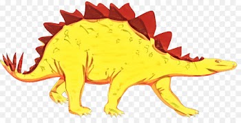 Stegosaurus, Tyrannosaurus Rex, Ankylosaurus, Dinosaur, Yellow PNG