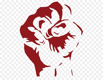 Stencil graffiti Art Fist Clip art - red fist 