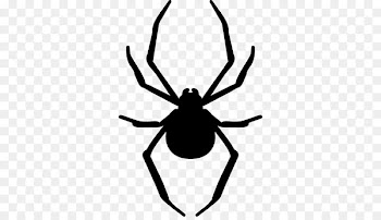 Stencil Spider Art Silhouette - spider vector 