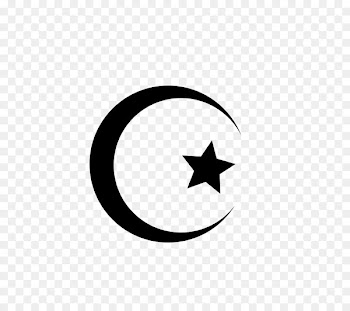 Stencil Star and crescent Symbol Clip art - symbol 