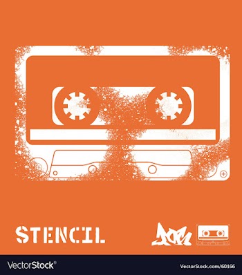 Stencil tape vector image