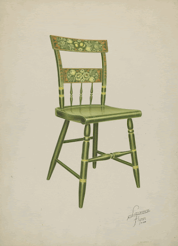 Stencilled Chair - One of Set | Free Photo - rawpixel