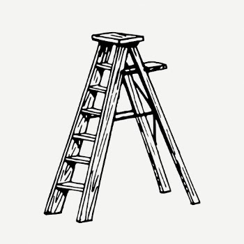 Stepladder drawing, vintage object illustration | Free PSD - rawpixel