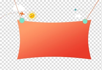Stereoscopy , Cartoon orange border plane transparent background PNG clipart