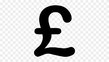 Sterling Pound Sign Of Money Vector - Black Pound Sign Transparent
