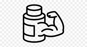 Steroids For Big Muscles Vector - Medication Logo