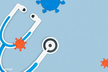 Stethoscope on a blue background  | Free  illustration - 2321317
