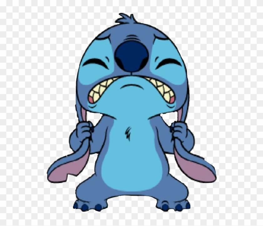 Stich Cartoon Angry Enojado Orejas Caricature Emocion - Stitch Png