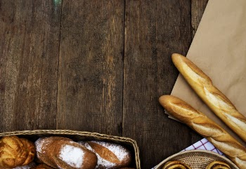 Stick Breads on Wooden Plank