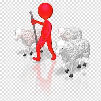 Stick figure Animation Herder Presentation Sheep, figure transparent background PNG clipart