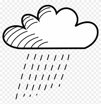 Stick Figure Cloud - Drawing Of Rainy Clouds