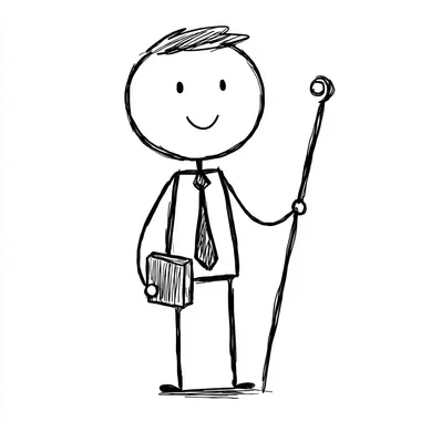 Stick Figure Drawing of a Mormon Missionary Stick Figure Drawing of a Mormon Missionary