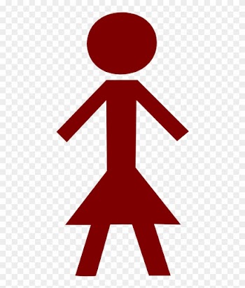 Stick Figure - Female - Blue Stick Figure People