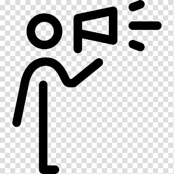 Stick figure Megaphone Computer Icons, halloween speaker transparent background PNG clipart