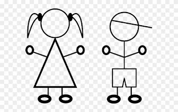 Stick Kid Clipart - Boys And Girls Stick