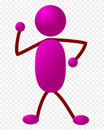 Stick Man Figure Dancing - Stick People Clip Art