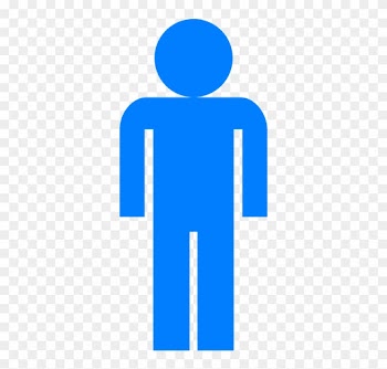 Stick People Graphics 3, Buy Clip Art - Boy Bathroom Sign Blue