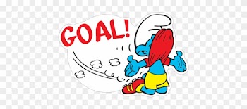 Sticker 9 From Collection «the Soccer Smurfs» - Sticker