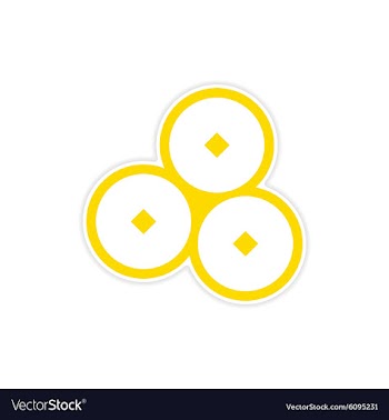 Sticker bells vector image