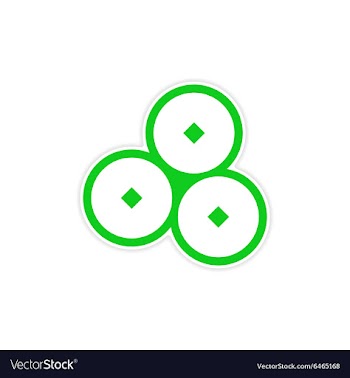 Sticker bells vector image