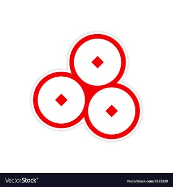 Sticker bells vector image