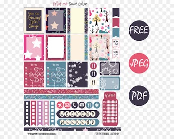 Sticker Brand Credit card Font - Planner stickers 