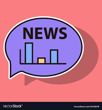 Sticker breaking news online announcement message vector image