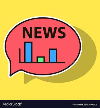 Sticker breaking news online announcement message vector image