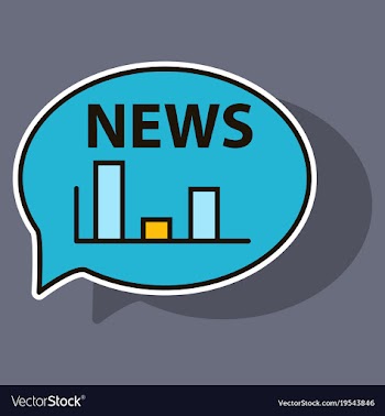 Sticker breaking news online announcement message vector image