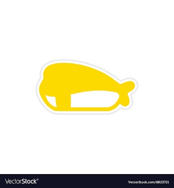 Sticker bright sushi nigiri with shrimp on a white vector image